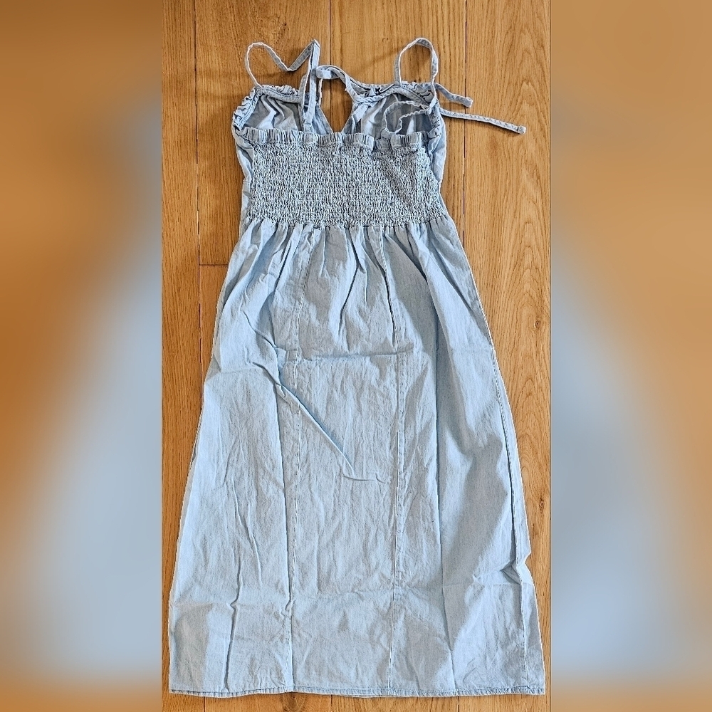 Silver Jeans Co. Blue Denim Midi Dress - XS NWT - Picture 3 of 6